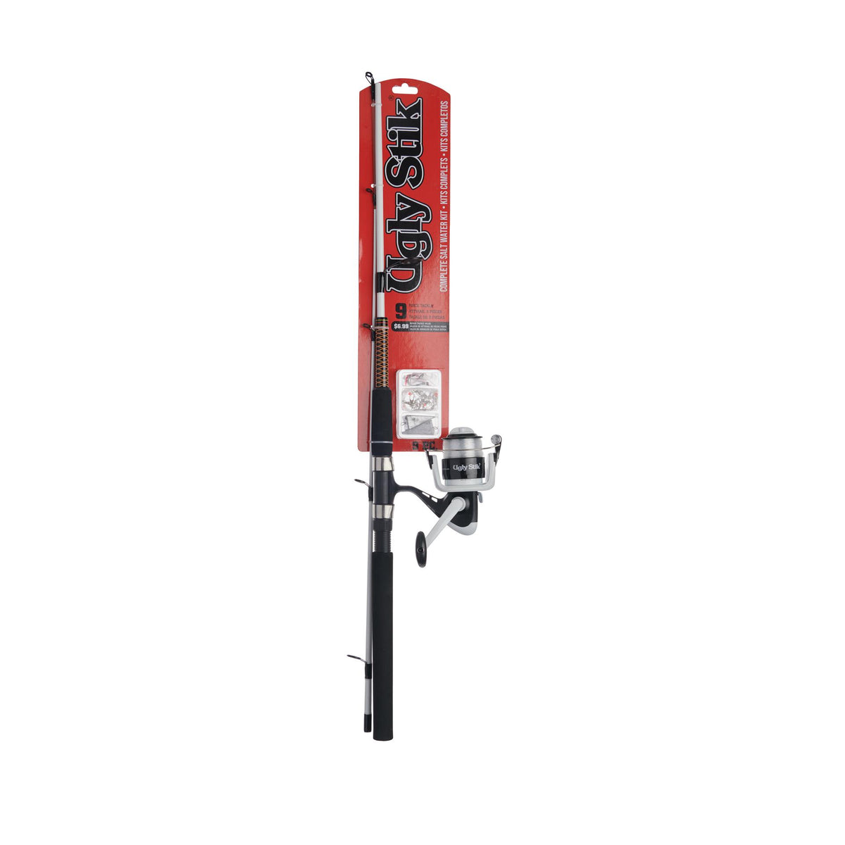 2 deep sea fishing rod reel sets penn ugly stick Stik Camo Conventional Combo the rod is strong and sensitive Ugly Stik Elite Spinning Combo